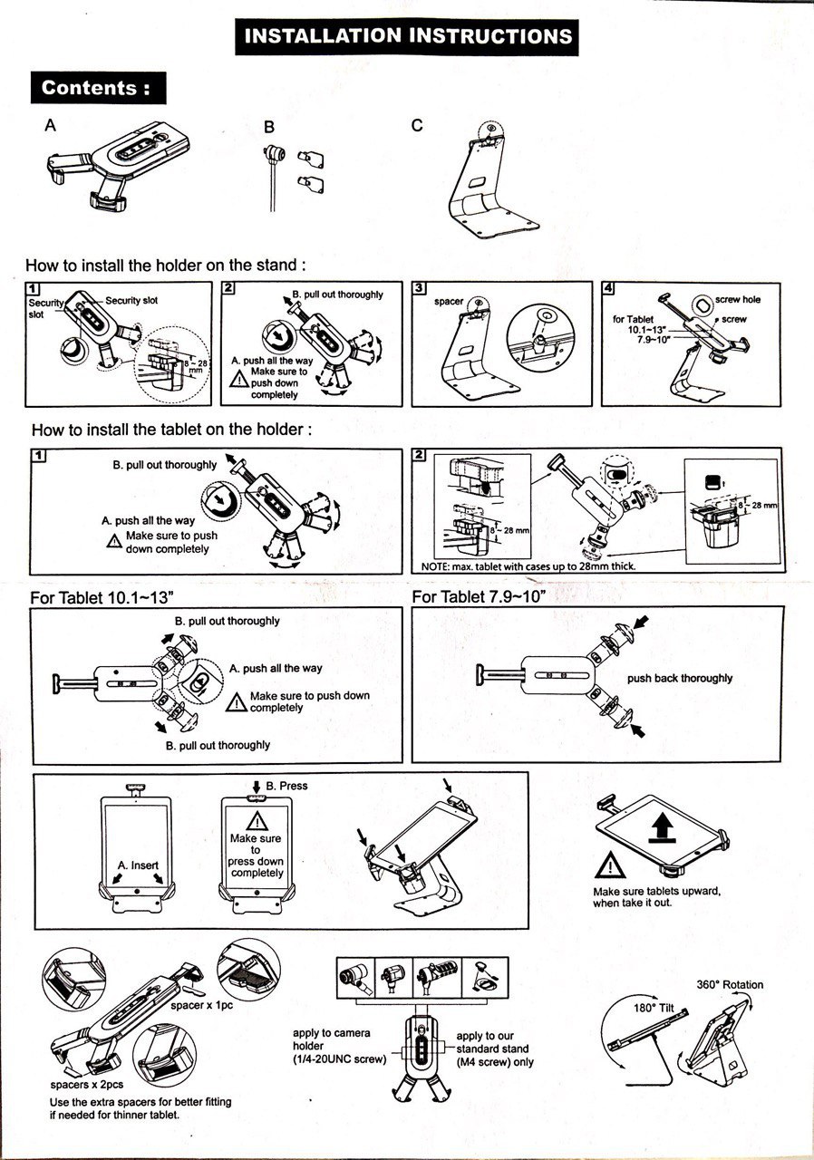 White Tryten installation instructions